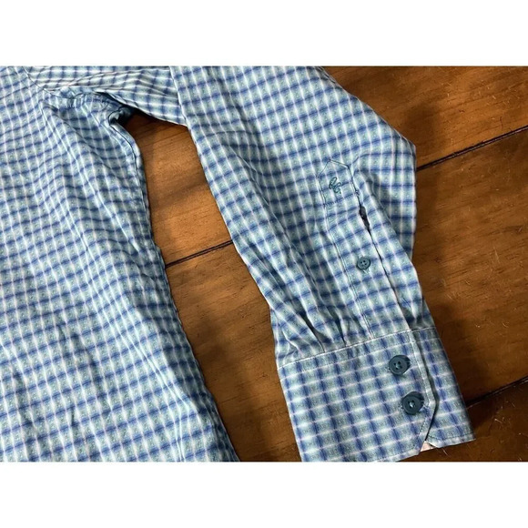 Robert Graham Shirt Mens 2XL Conlan Flip Cuff Long Sleeve Stripe Blue Geometric - Picture 5 of 16